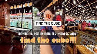 Find the cube in Manmaru Best Top Japanese Restaurant in Makati Cinema Square Cheap Affordable lunch [upl. by Verner]