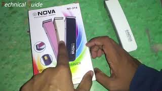 NOVA NS216  Professional Trimmer  Unboxing Price amp Review🔥🔥🔥 [upl. by Kinata]