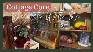 Cottage Core Fall Decorate With Me  Fall Decor Ideas  Whimsical Living Room Decorating Ideas [upl. by Aitnyc]