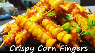 Crispy Corn Fingers  Crispy Corn Fry  Chichacorn Recipe Sweet Corn Fingers Recipe  Masala Corn [upl. by Estevan]