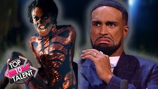 TOP SCARIEST Contortionists On Got Talent Around The World [upl. by Chessa337]