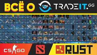 ВСЁ О TRADEITGG  Обменник RUST CSGO DOTA 2 TF2 скинов  Обзор и проверка сайта [upl. by Evars]