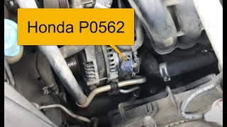 How to Fix Honda P0562 Charging System Low Voltage [upl. by Arymat]