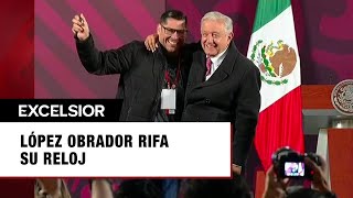 Así rifó López Obrador su reloj en su última Mañanera [upl. by Bevis391]