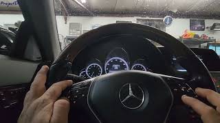 MERCEDES E CLASS W212 E300 E350 E550 E63 HOW TO RESET OIL CHANGE SERVICE LIGHT MESSAGE REMINDER [upl. by Naujud]