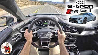 The Audi RS eTron GT is Great Under Unexpected Pressure POV Drive Review [upl. by Gill]