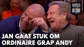 Jan komt niet meer bij na ordinaire grap van Andy  VERONICA OFFSIDE [upl. by Prospero163]