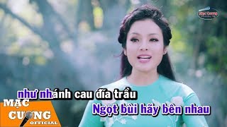 Karaoke Full Beat  Hai Quê  Tân Nhàn ft Thu Hà [upl. by Lodhia]