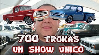 truck show en ☢️aguascalientes☢️ 700 camionetas modificadas [upl. by Kreda185]