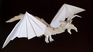 Дракон оригами dragon origami Tadashi Mori [upl. by Hein]