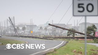 At least 1 dead 2 million without power as Beryl slams Texas [upl. by Adlaremse]