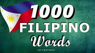 1000 FILIPINO WORDS  EnglishTagalog Dictionary Translation  Filipino Vocabulary Words [upl. by Navanod]