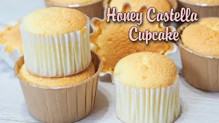 Fluffy Honey Castella Cake Cupcake [upl. by Garate]