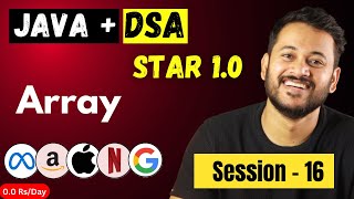 Mastering Java  DSA  Java   Array  Session 15 [upl. by Bramwell743]