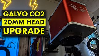 How To 20mm Scan Head Upgrade for CO2 Galvo Laser  SMALLER DOT SIZE [upl. by Quiteri]