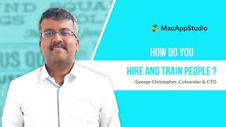 Macappstudio interview process  How do you hire amp train people answered by George [upl. by Elimac]