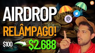 ðŸ›‘BOMBA NOVO AIRDROP RELÃ‚MPAGO INVISTA 100 E GANHE ATÃ‰ 2600 VÃLIDO DE 2202 A 2702 CORRA [upl. by Eilrahs]