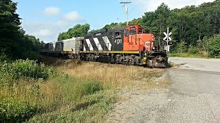 Algoma Central  CN 631  Sault Ste Marie Ontario  August 23 2014 [upl. by Enna]