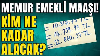 Memur emekli maaşları ne kadar oldu I En düşük memur maaşı I haber sondakika [upl. by Jemmy949]