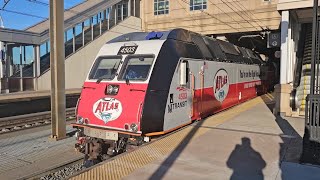 Atlas 100th Anniversary ALP45DP 4503 on Train 5179 at Secaucus Junction [upl. by Rimidalb444]