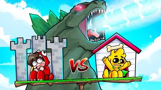 RETO de la BASE SEGURA vs GODZILLA 😨🏠🦖 MIKECRACK en BALANCITY con ANIMOJIS [upl. by Assiron300]