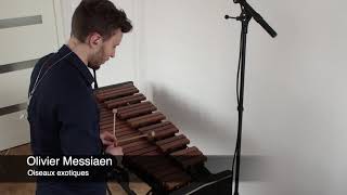 Xylophone orchestral excerpt Olivier Messiaen  Oiseaux exotiques [upl. by Nahsad]