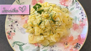 Kartoffelsalat ohne Mayonnaise  wenige Zutaten super lecker [upl. by Mohn]