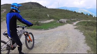 Part of Easy trail flow 11 in Mottolino bike Park [upl. by Sholom]