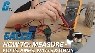 How To Measure Volts Amps Watts amp Ohms with a Multimeter [upl. by Maloy]