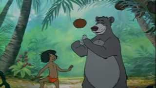 The Jungle Book  Bare Necessities Italian Reverse Scene [upl. by Daggna873]