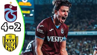 Trabzonspor vs Ankaragucu 42 Maç özeti  Super Lig 2024 Efootball Game Play [upl. by Trbor]