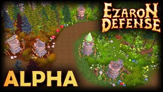 EZARON DEFENSE ALPHA Walkthrough Gameplay TOWER DEFENCE No Commentary [upl. by Dall582]