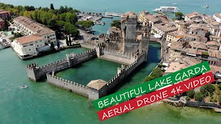 Beautiful Lake Garda Italy AERIAL DRONE 4K VIDEO [upl. by Bouldon]