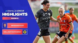 Brisbane Roar FC v Wellington Phoenix  Highlights  Liberty ALeague 202324  Round 11 [upl. by Nehpets105]