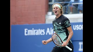 Alexander Zverev vs Radu Albot  US Open 2019 R1 Highlights [upl. by Atinehs]