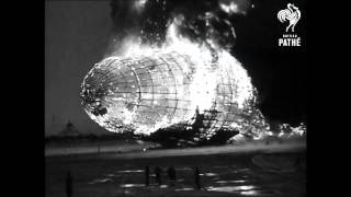 Hindenburg Disaster  Real Footage 1937  British Pathé [upl. by Odyssey]