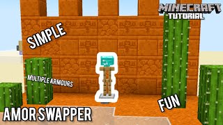 Armor Stand Swapper  Minecraft 121 Redstone Tutorial [upl. by Gaige]