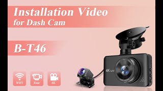 How to install the 4K dual dash cam in your car [upl. by Ativ385]