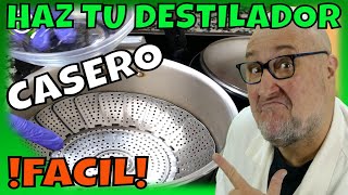 Como hacer un DESTILADOR CASERO⚗️ para AGUA e HIDROLATOS Video 06 [upl. by Tahp]