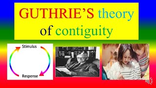 GUTHRIES THEORY OF CONTIGUITY  Learning  Psychology  Applied psychology for Nursing [upl. by Cnahc161]