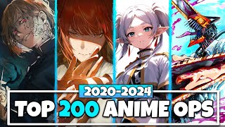 Top 200 Anime Openings 20202024 Winter Party Rank [upl. by Dahs251]