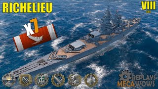 Richelieu 7 Kills amp 133k Damage  World of Warships Gameplay [upl. by Carlita]