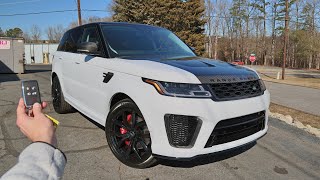 2022 Land Rover Range Rover Sport SVR Carbon Edition Start Up Exhaust Walkaround and Review [upl. by Nelluc]