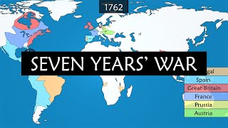 Seven Years War  Summary on a Map [upl. by Annahael]