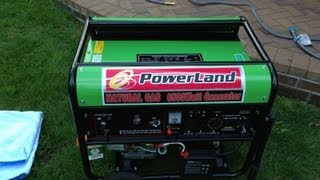 Powerland Portable Natural Gas Generator 6500 Watt [upl. by Aivle]