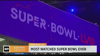 Super Bowl LVIII becomes most watched Super Bowl ever [upl. by Foah770]