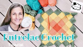 ENTRELAC CROCHET IN THE ROUND TUTORIAL  Part 1 [upl. by Bodrogi]