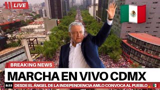 Marcha de AMLO En Vivo CDMX [upl. by Astrahan4]