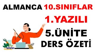 Almanca 10sınıflar 1 YAZILI 5ÜNİTE [upl. by Lyrrehs64]