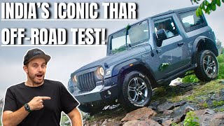 India should be PROUD of this 4x4 Mahindra Thar offroad review [upl. by Nauqes]